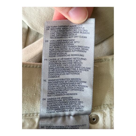 NYDJ Jeans Marilyn Straight Ankle tan size 4 - Picture 7 of 7